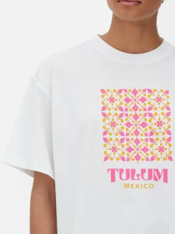 Grafik-T-Shirt Mit Geradem Schnitt