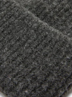 Grobstrick-Beanie Mit Umschlag