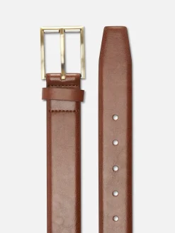 Gürtel Aus Glattem Kunstleder