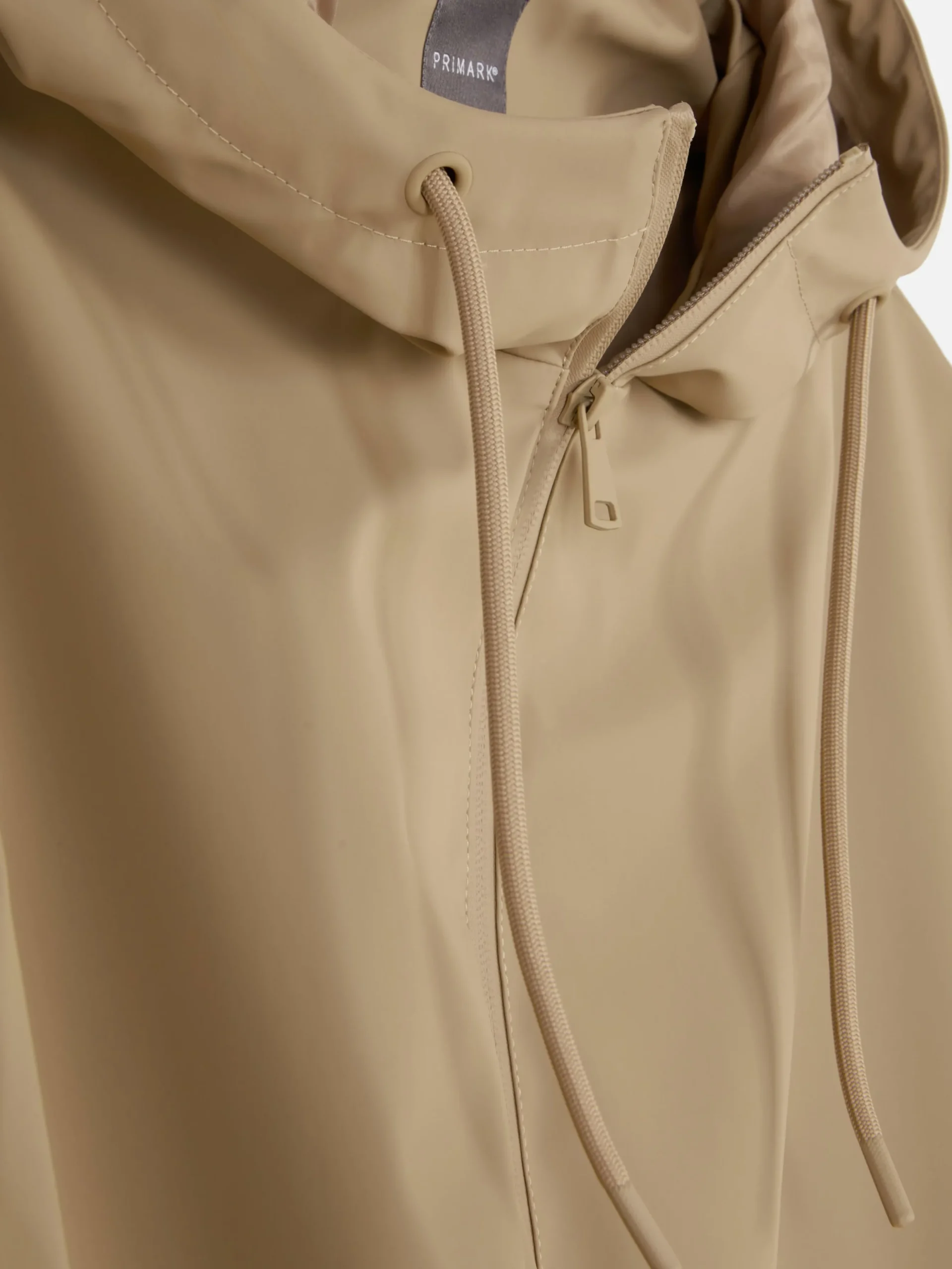 Gummierter Regenmantel Mit Kapuze