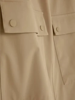 Gummierter Regenmantel Mit Kapuze