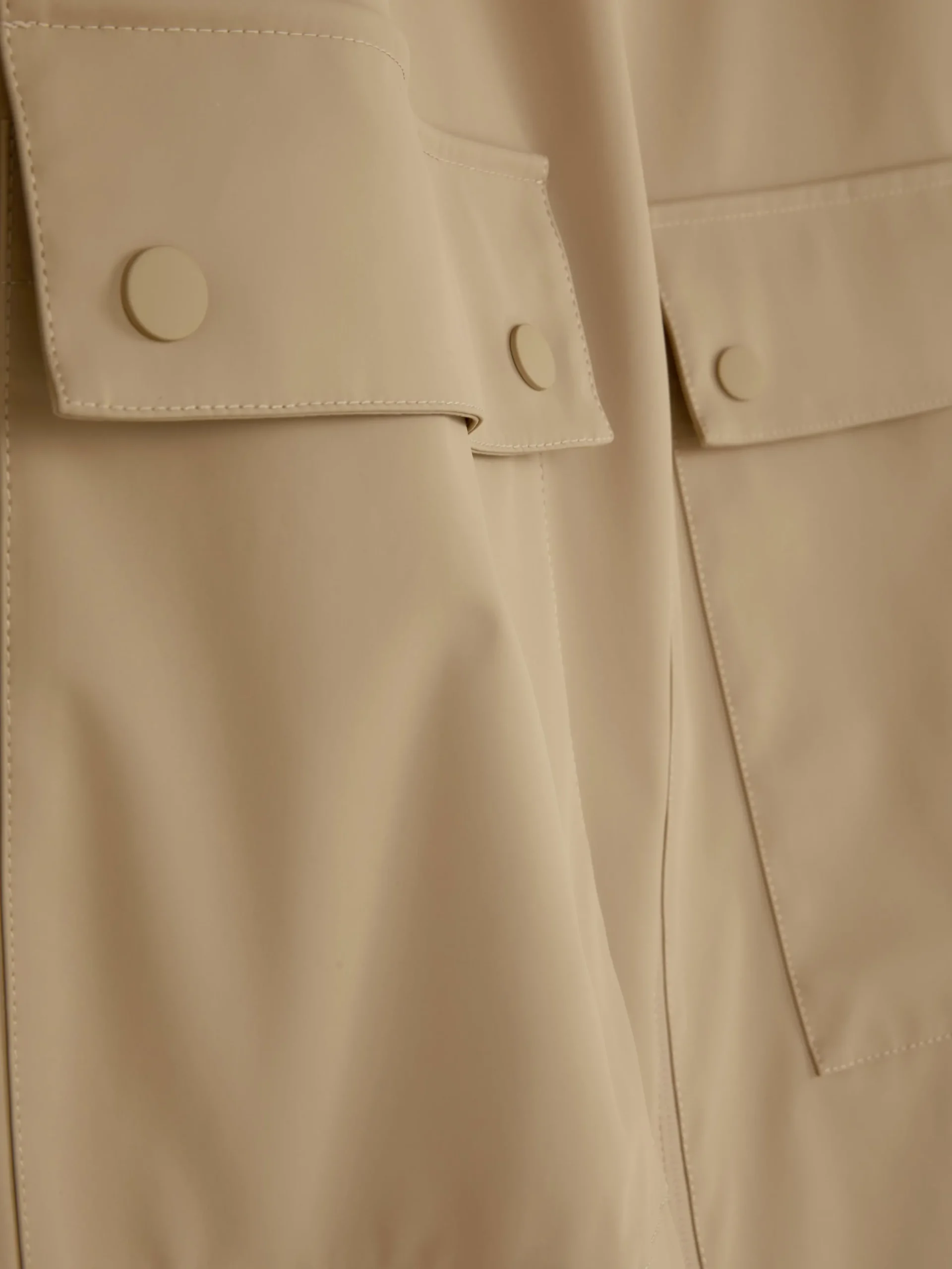 Gummierter Regenmantel Mit Kapuze