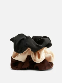 Haargummis Aus Satin, 3er-Pack