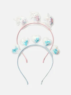 Haarreifen Mit Glitzerpartikeln, 2er-Pack