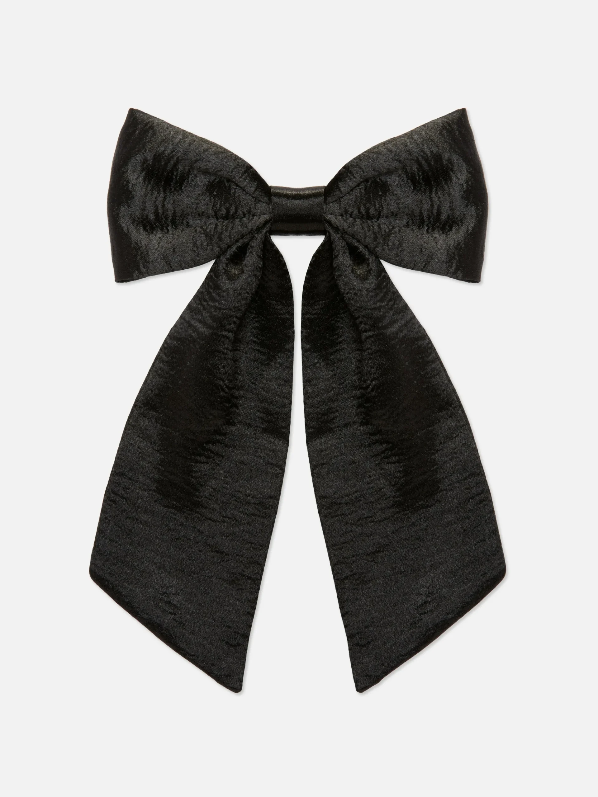 Haarschleife Aus Satin Mit Knittereffekt