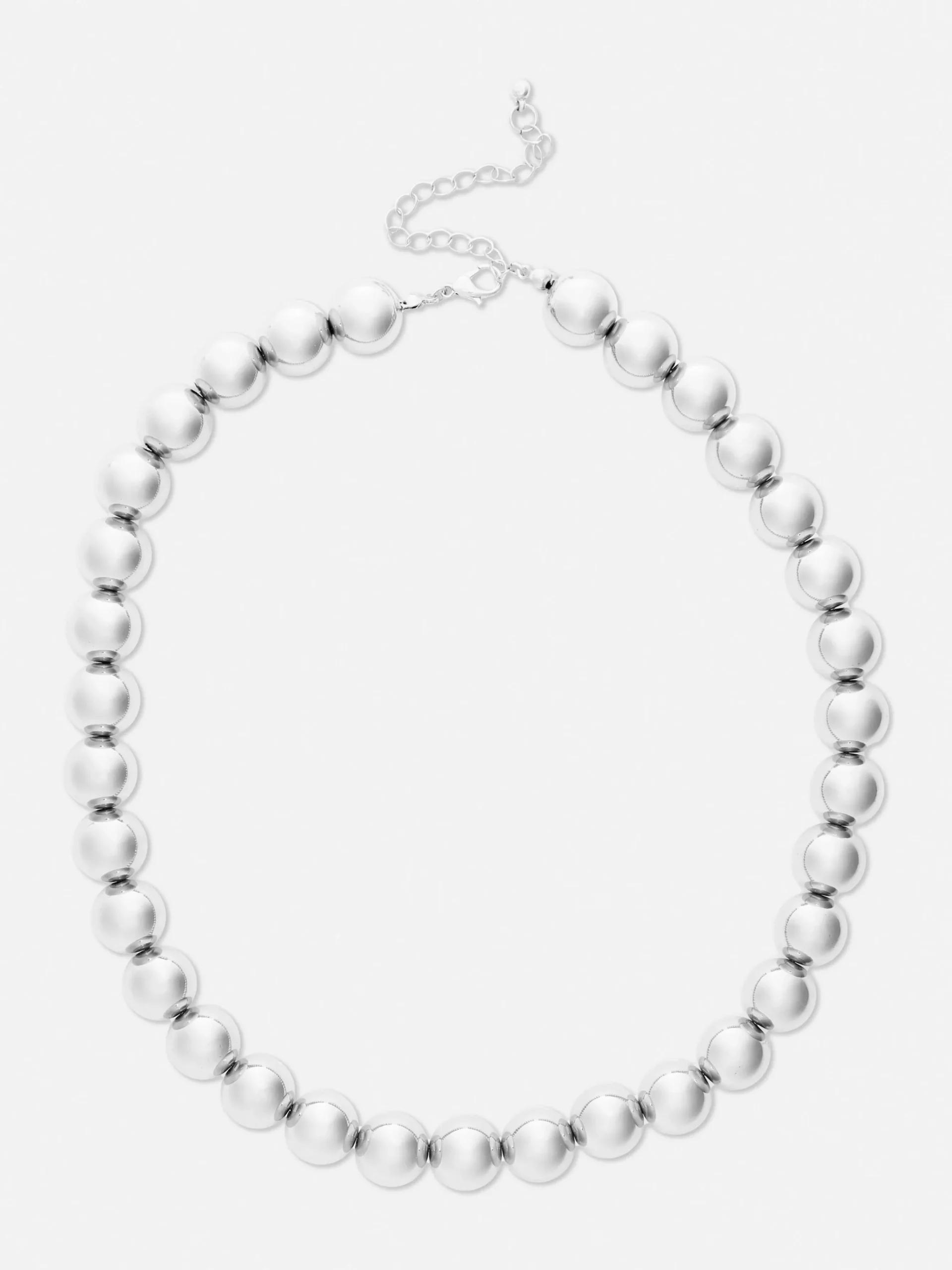 Halskette Mit Kugel In Metallic-Optik