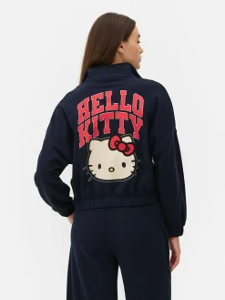 „Hello Kitty“ Sweatshirt Mit Halbem Reißverschluss