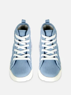 High-Top-Sneaker Mit Dicker Sohle Und Sternenmuster