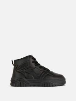 High-Top-Sneakers Mit Klobiger Sohle