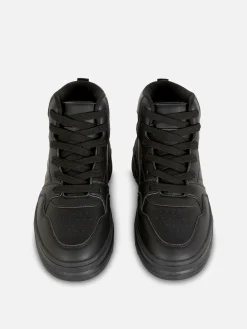 High-Top-Sneakers Mit Klobiger Sohle