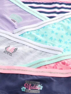 Hipster-Slips Mit Glitzerndem Bund, 6er-Pack