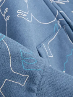 Hoodie Mit Grafik Und Reißverschluss Zum Kombinieren