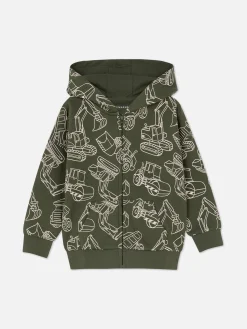 Hoodie Mit Grafik Und Reißverschluss Zum Kombinieren