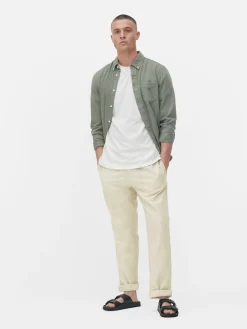 Hose Aus Leinengemisch