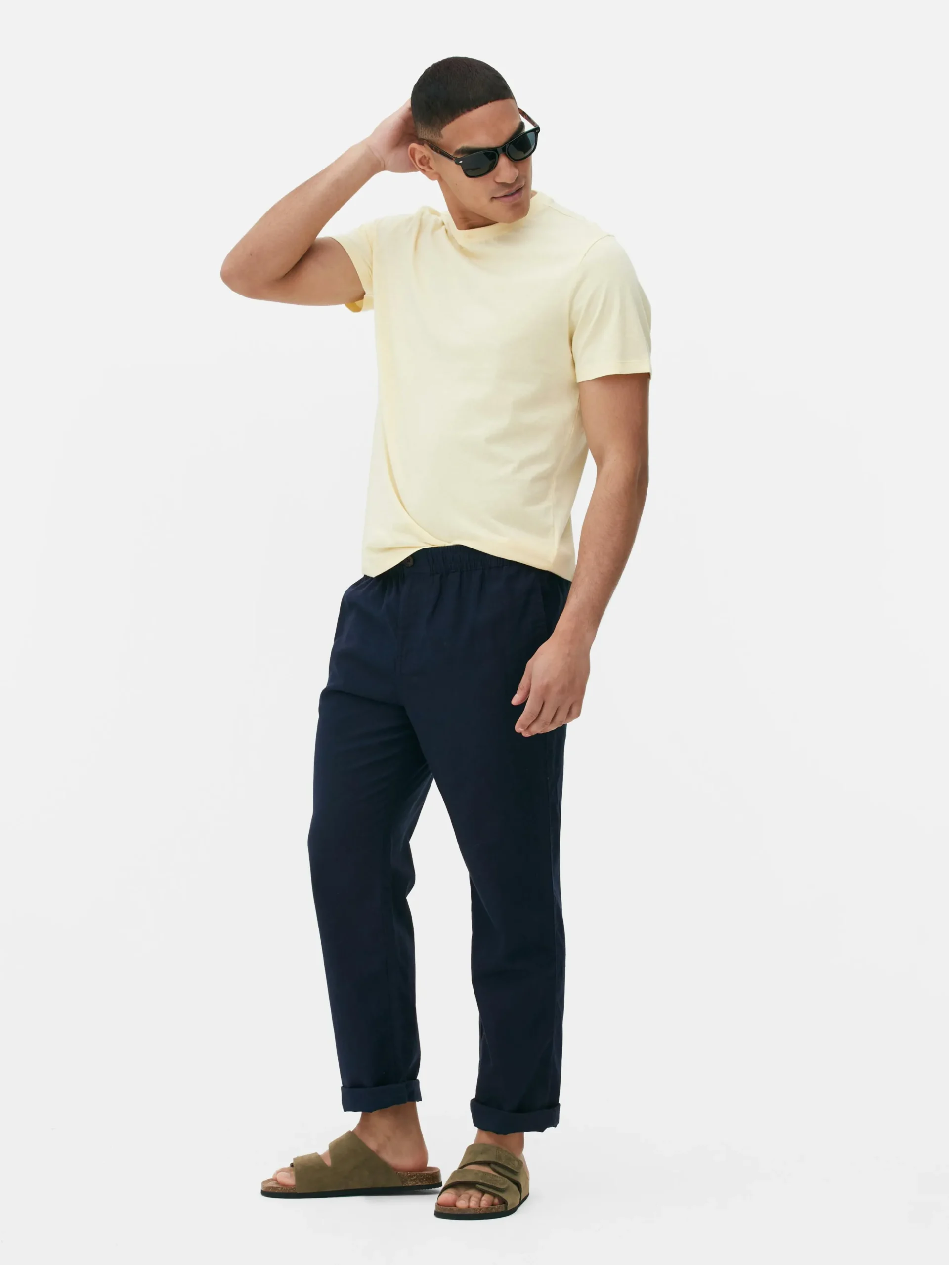 Hose Aus Leinengemisch