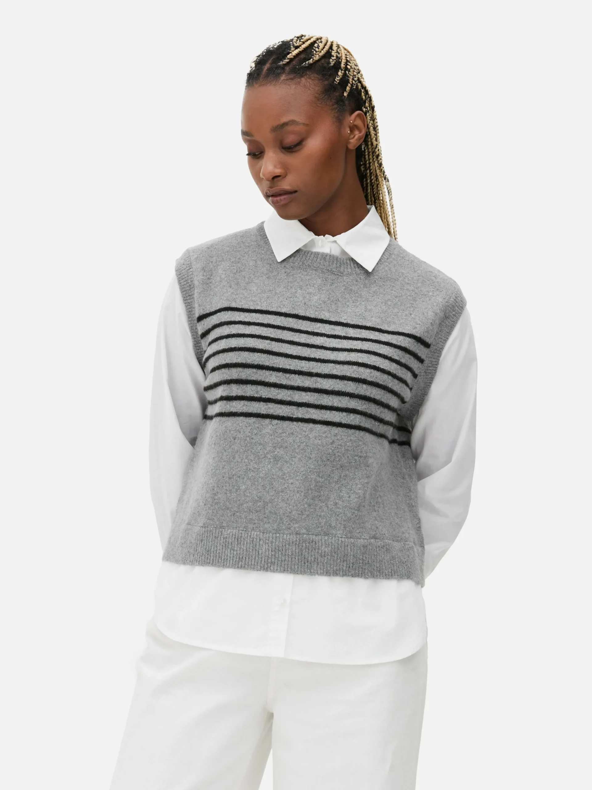 2-in-1-Hemd Mit Weste Im Lagenlook