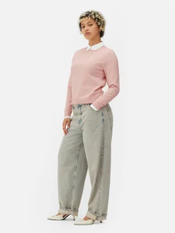 2-in-1-Hemd Und -Pullover