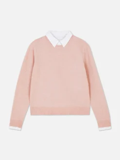 2-in-1-Hemd Und -Pullover