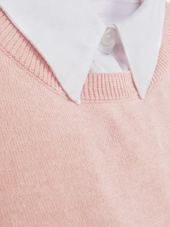 2-in-1-Hemd Und -Pullover