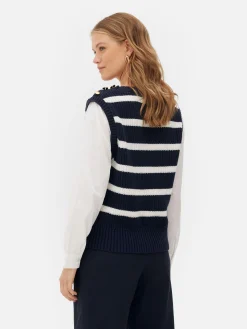 2-in-1-Set Aus Strickpullunder Und Hemd