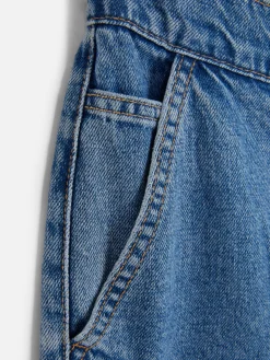 Jeans Mit Weitem Bein Und Elastikbund