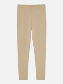 Jersey-Leggings Mit Hohem Bund