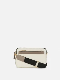 Kameratasche In Krokodil-Optik Mit Doppelreißverschluss