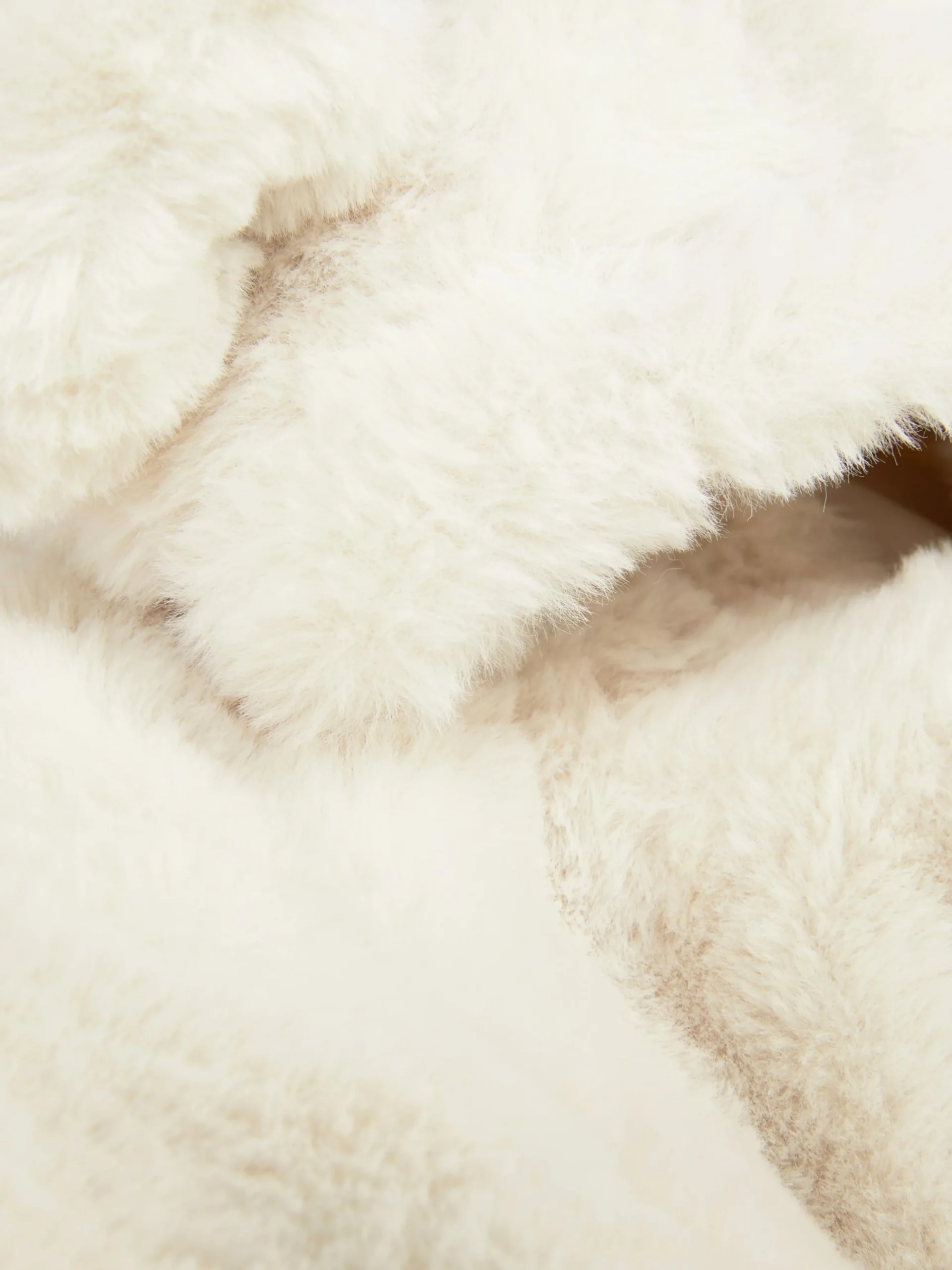 Kapuzenjacke Aus Kunstfell