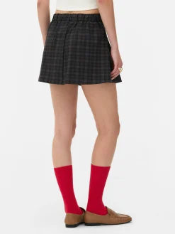 Karierter „Rita Ora“ Minirock Zum Kombinieren