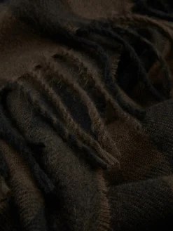 Karierter Schal Mit Fransen