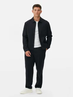 „Kem“ Jacke Mit Nadelstreifen Und Knopfleiste