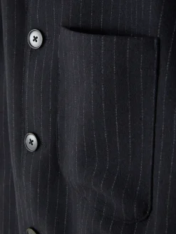 „Kem“ Jacke Mit Nadelstreifen Und Knopfleiste