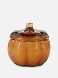 Kerze Mit Deckel In Kürbisform