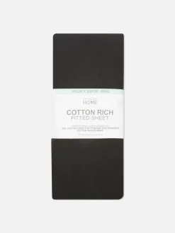 King-Size-Spannbettlaken Mit Hohem Baumwollanteil