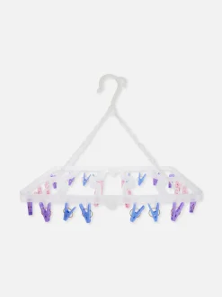 Klappbarer Wäscheständer Mit 24 Klammern