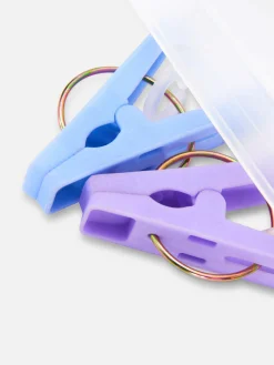 Klappbarer Wäscheständer Mit 24 Klammern