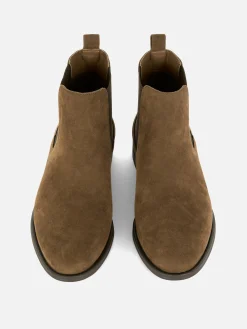 Klassische Chelsea Boots Aus Wildlederimitat