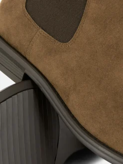 Klassische Chelsea Boots Aus Wildlederimitat
