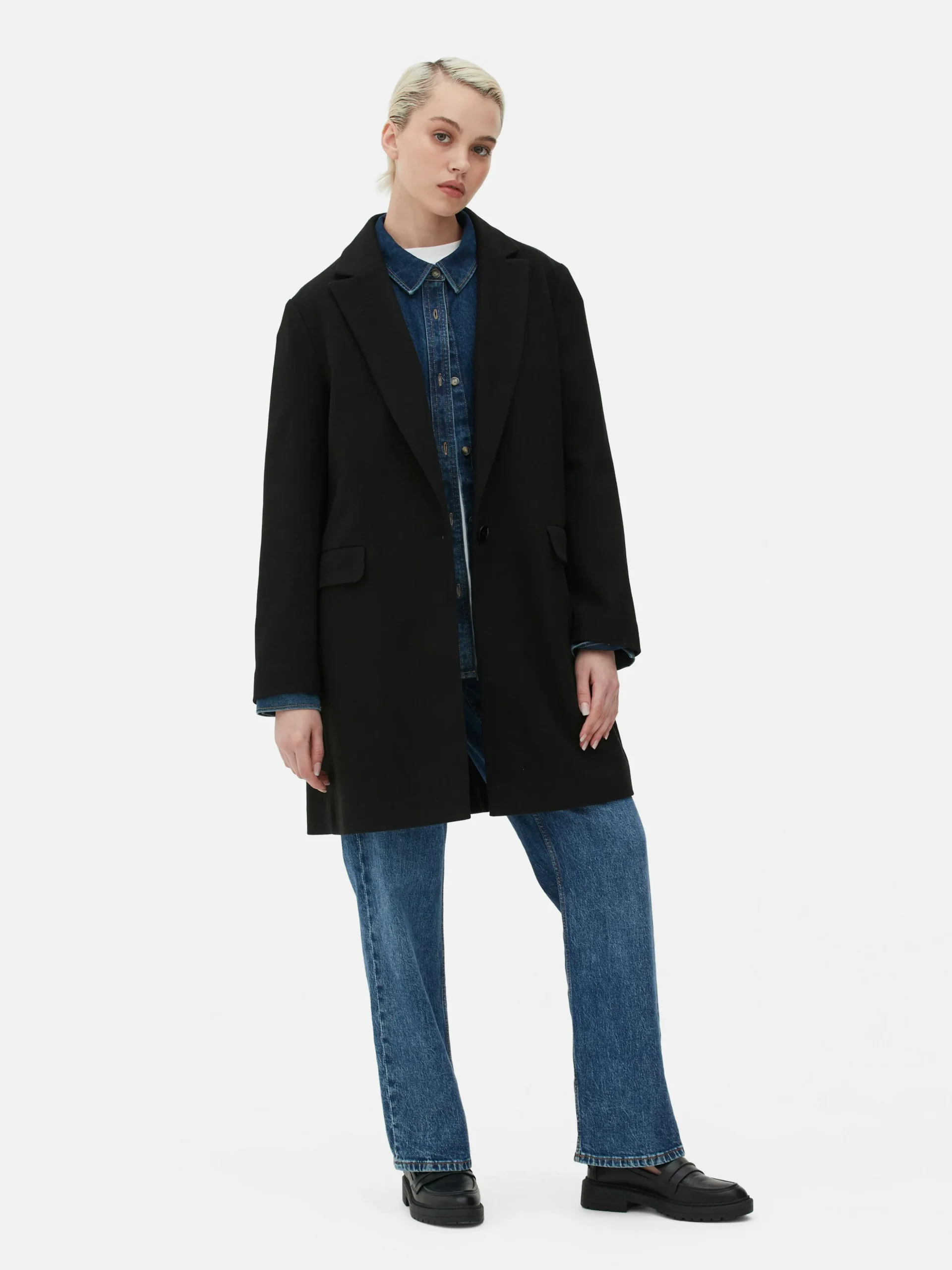 Klassischer Einreihiger Mantel