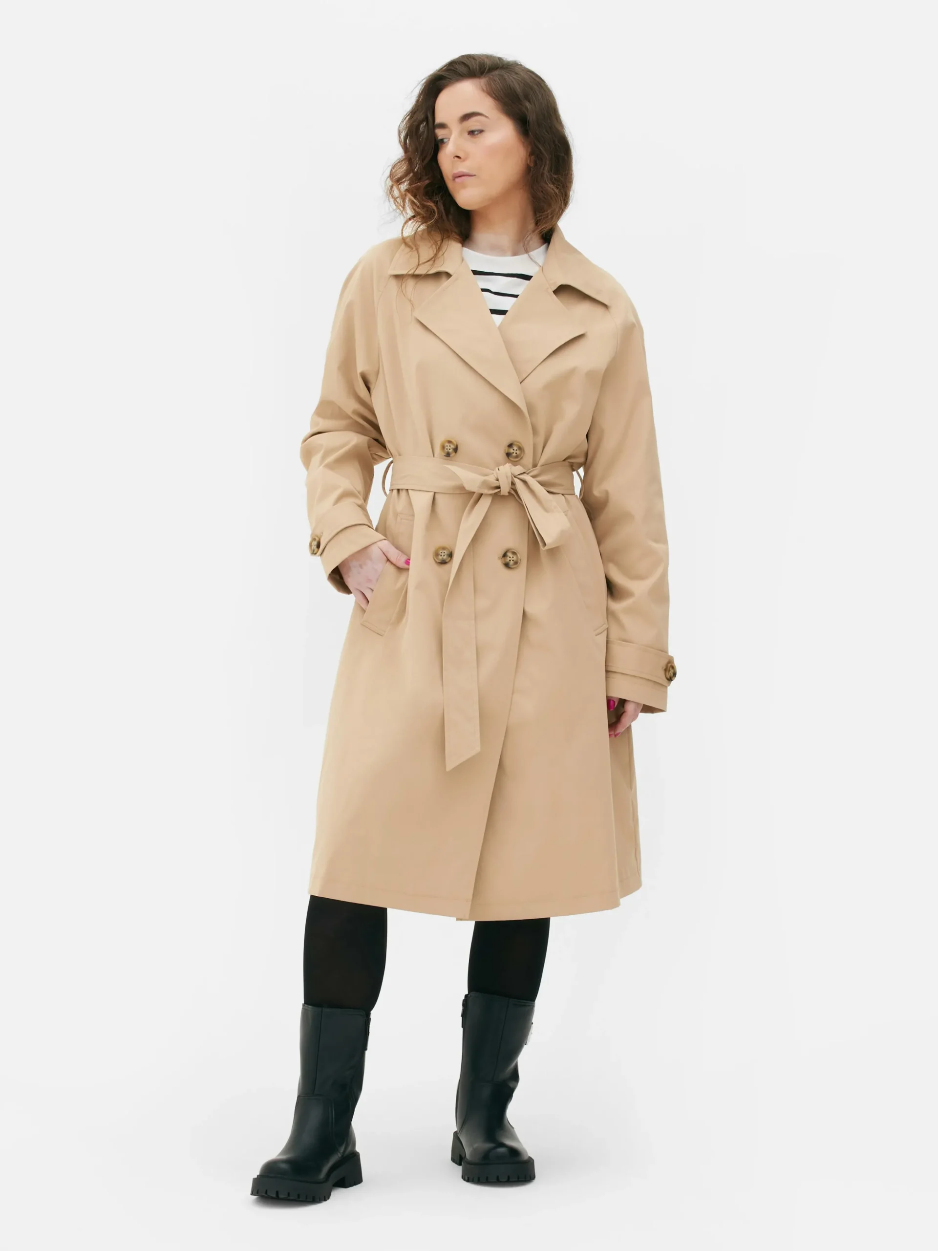 Klassischer Zweireihiger Trenchcoat