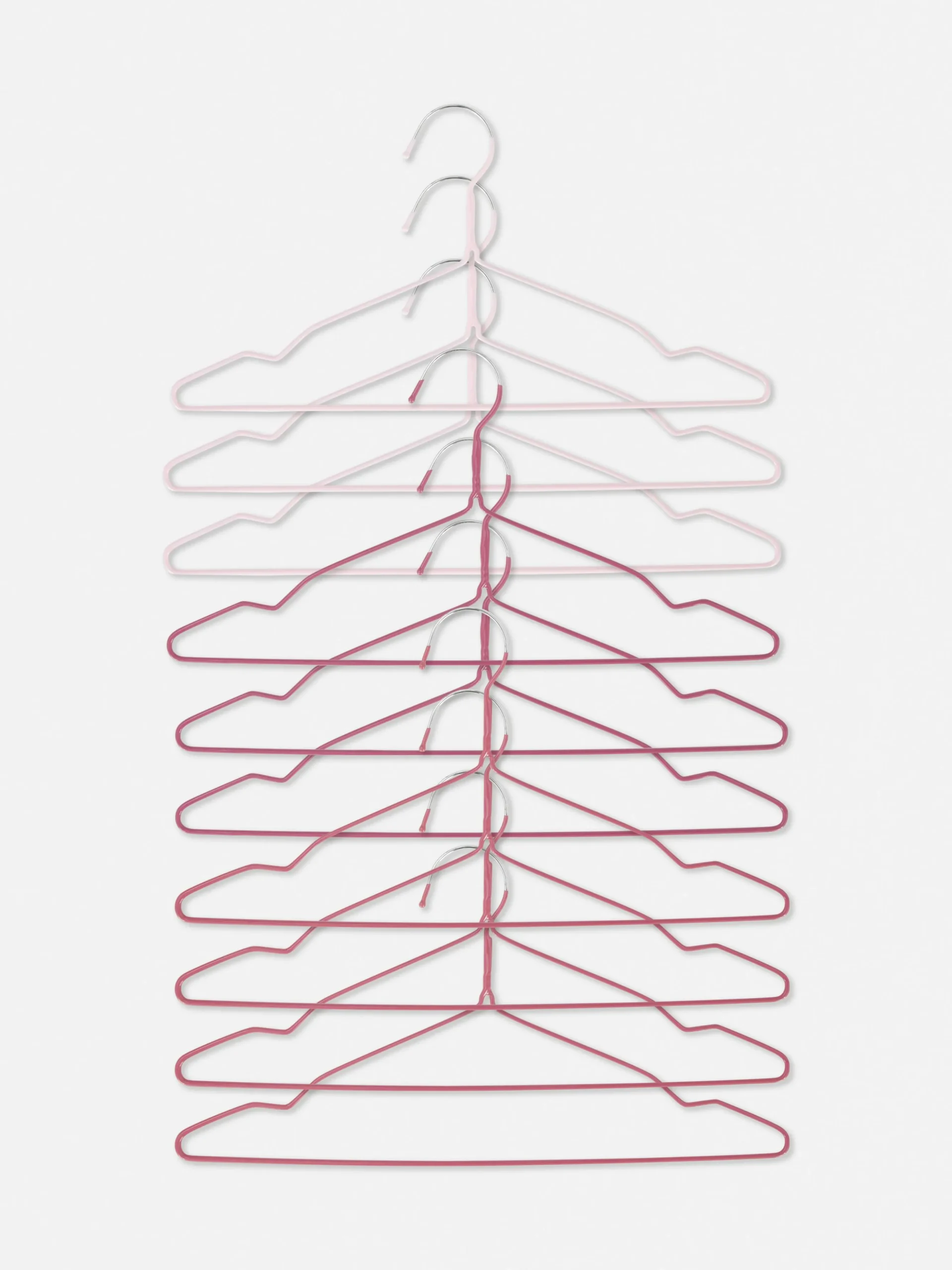 Kleiderhaken Aus Beschichtetem Metall, 10er-Pack