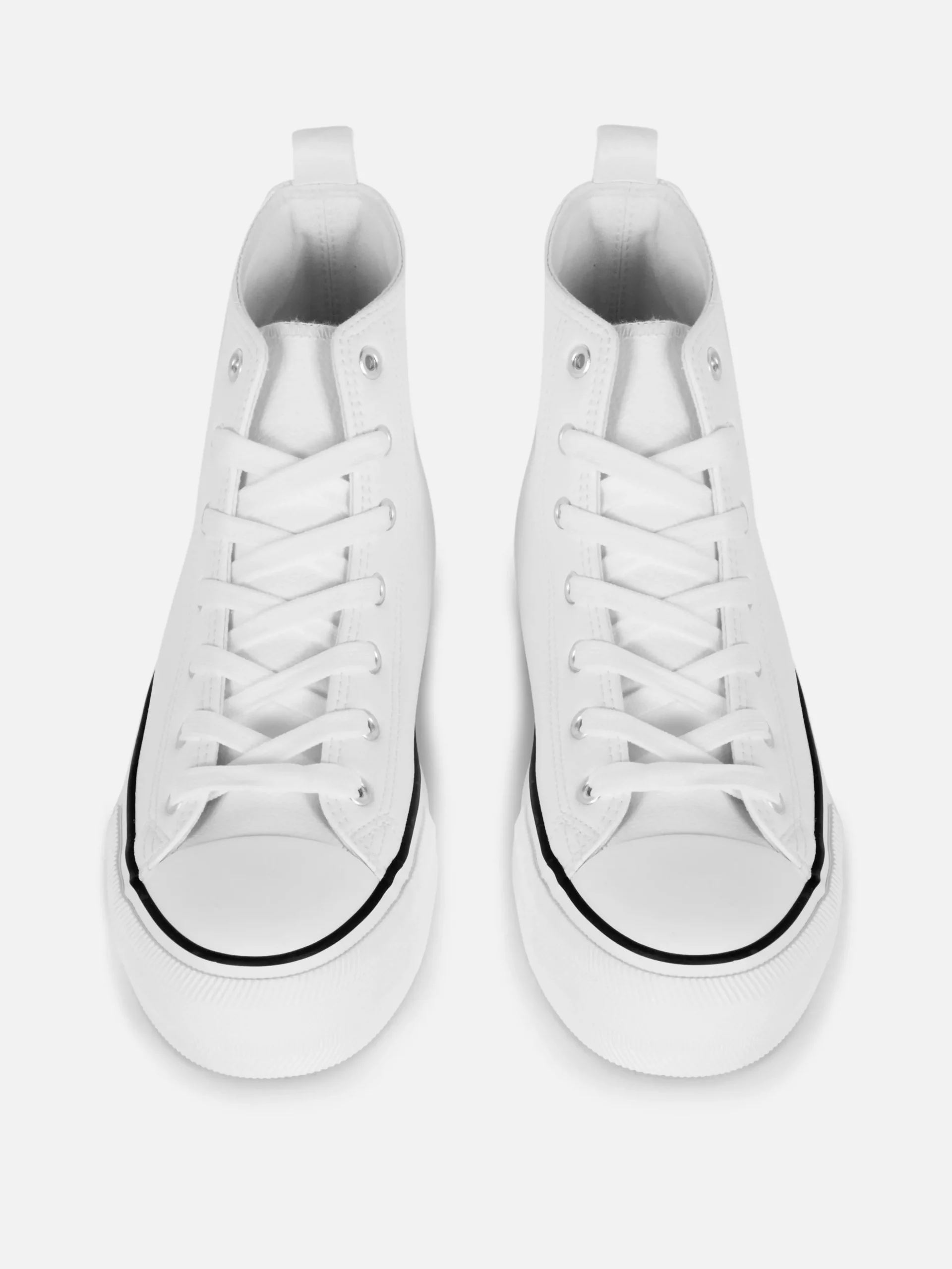 Knöchelhohe Flatform-Sneaker Aus Kunstleder