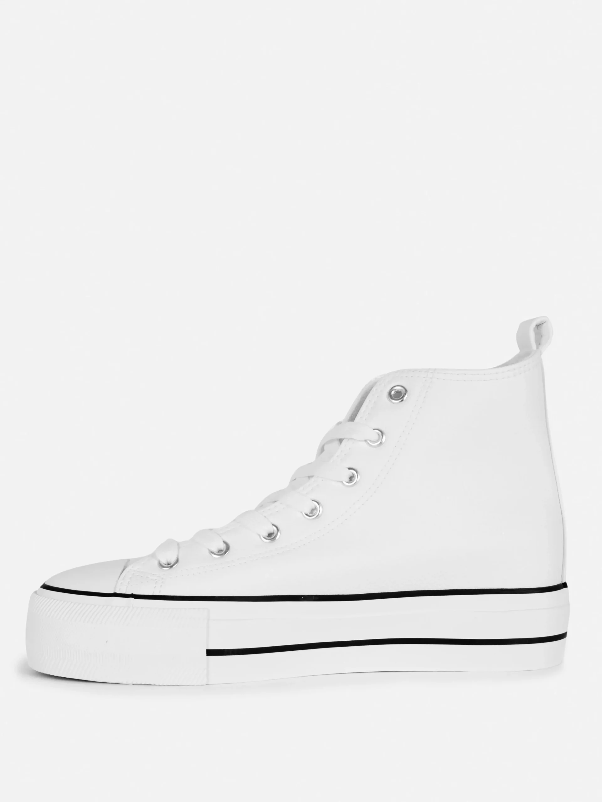 Knöchelhohe Flatform-Sneaker Aus Kunstleder