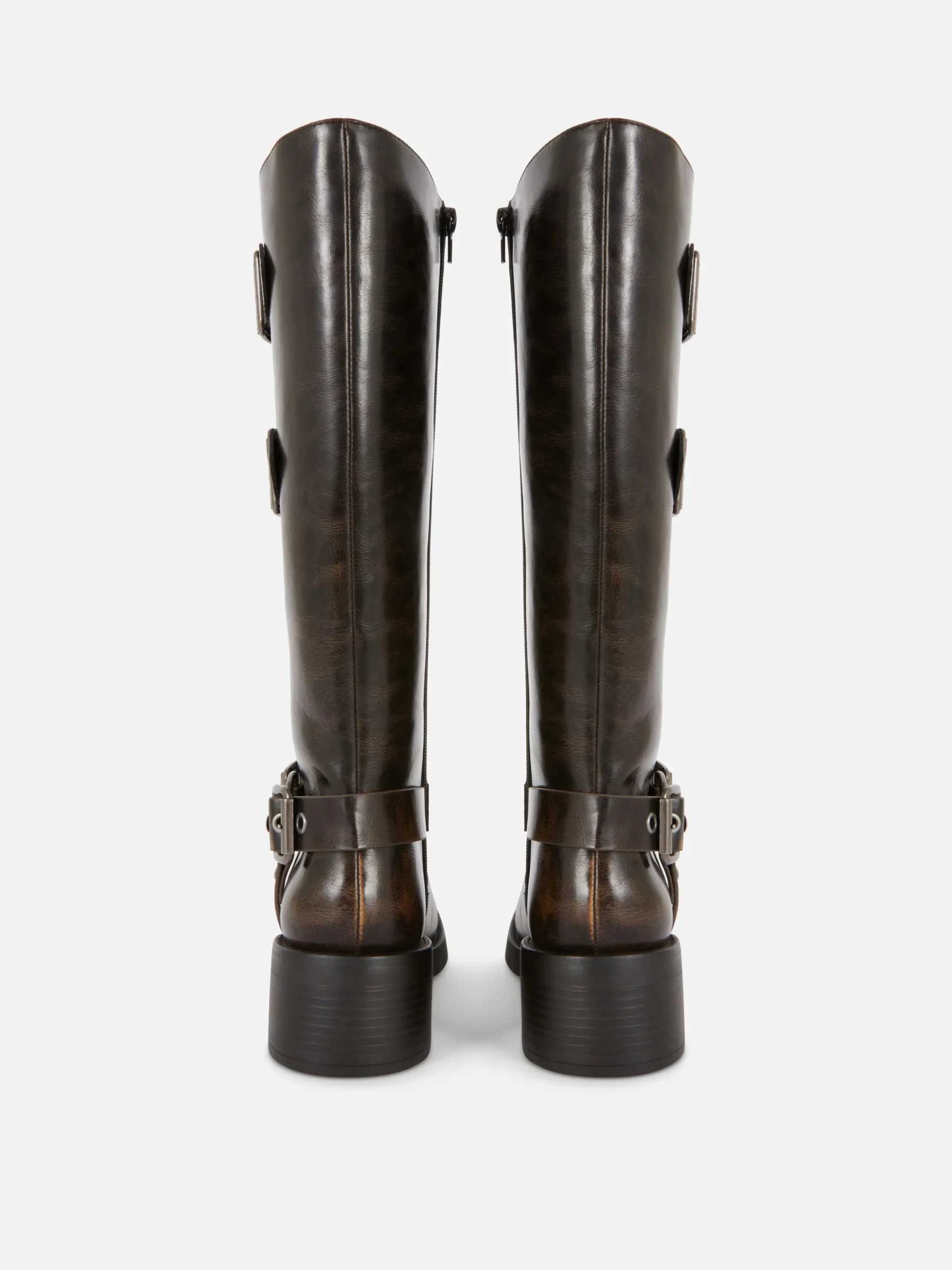 Kniehohe „Rita Ora“ Bikerstiefel