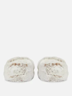 Kunstfell-Hausschuhe Mit Fleecefutter