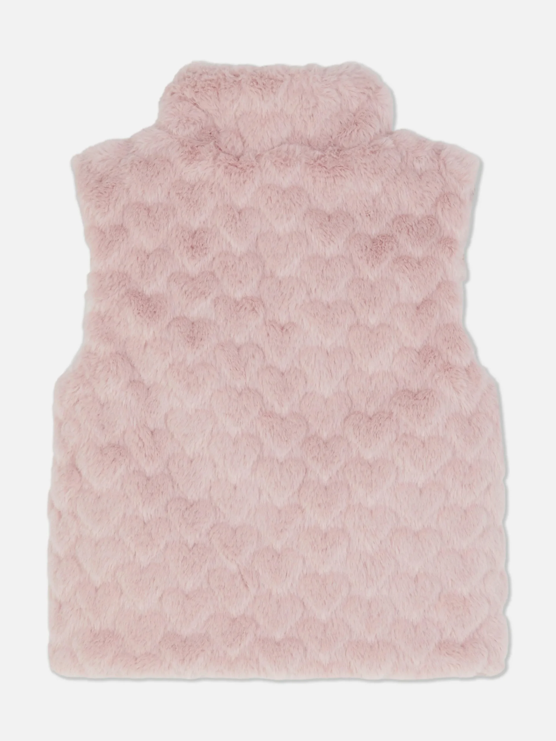 Kunstfellweste Mit Herzstruktur