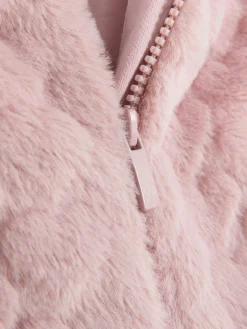 Kunstfellweste Mit Herzstruktur