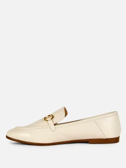 Kunstleder-Loafer Mit Trensenverzierung