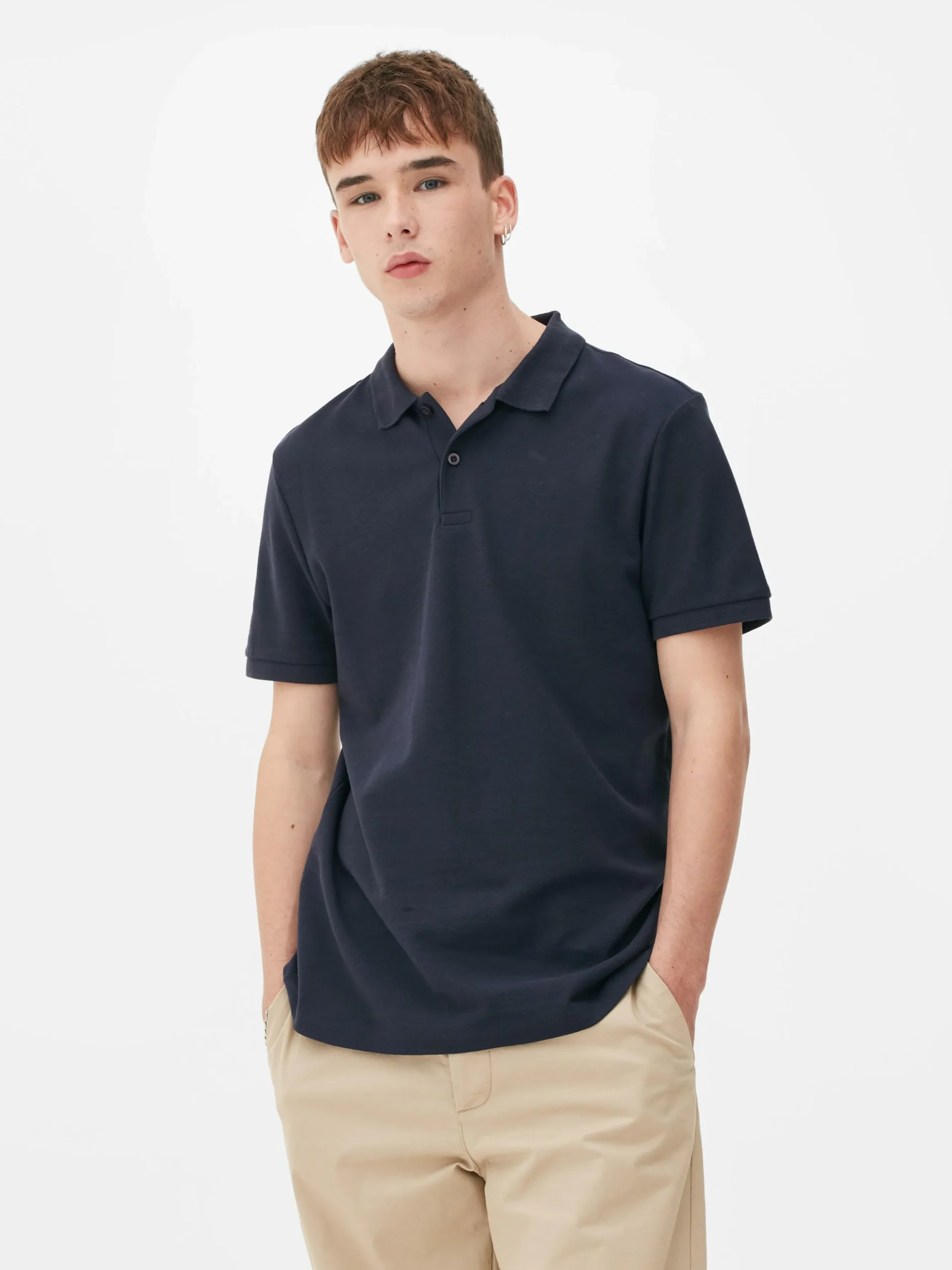 Kurzarm-Poloshirt Aus Piqué