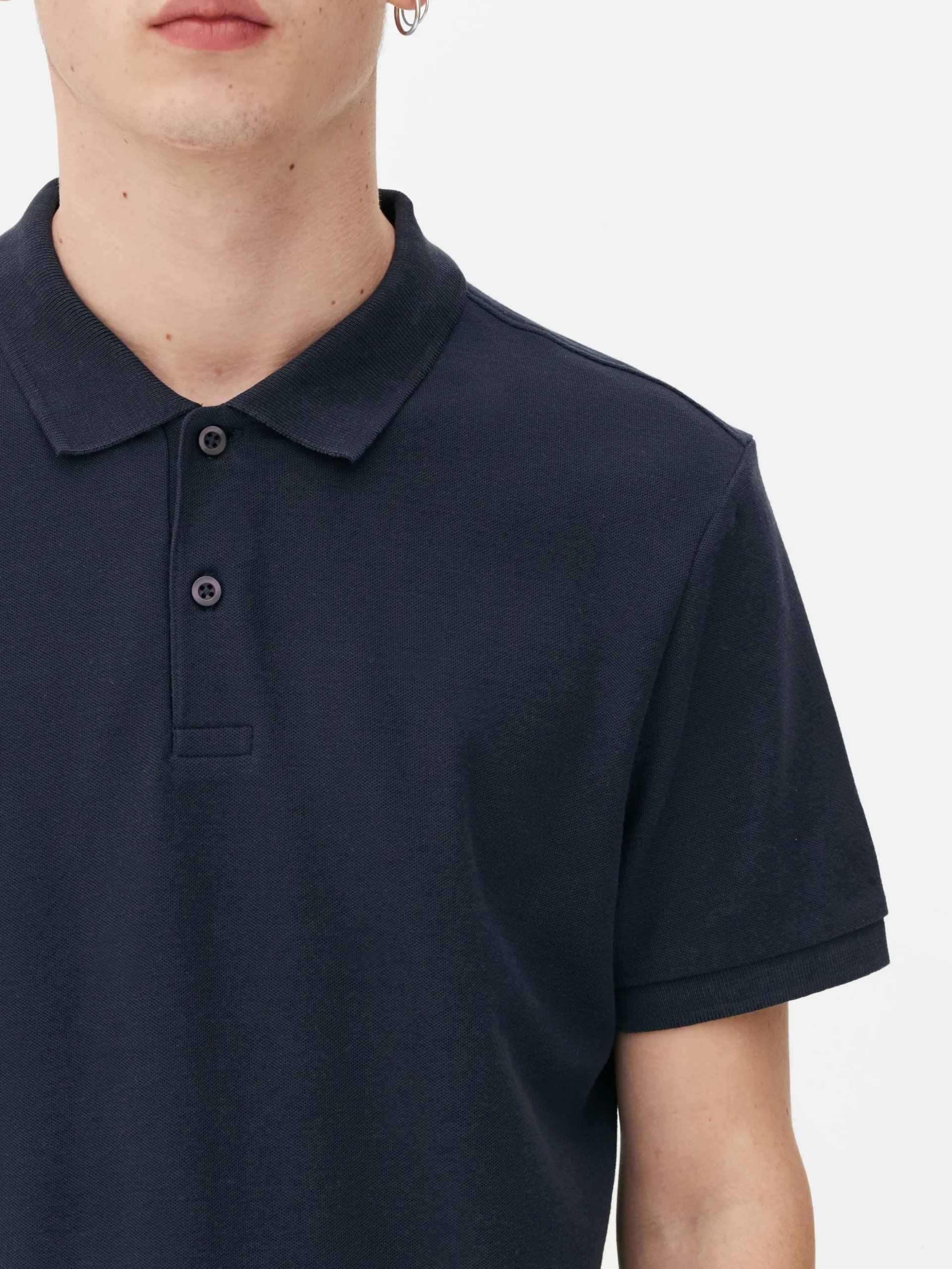 Kurzarm-Poloshirt Aus Piqué